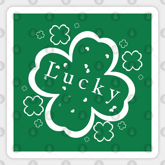 Lucky clover Magnet by Xatutik-Art